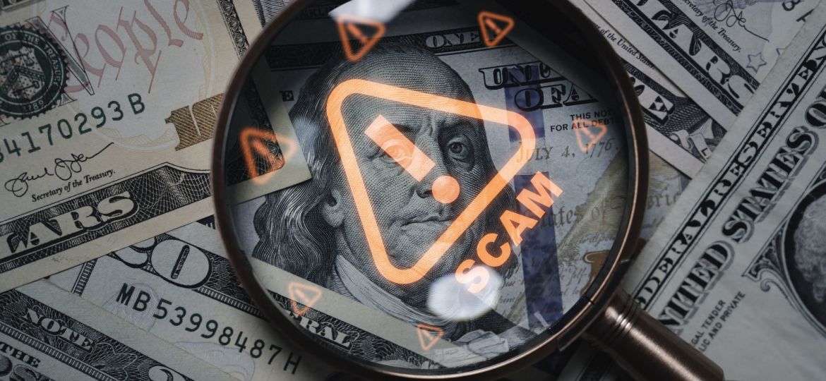 Image of a scam warning